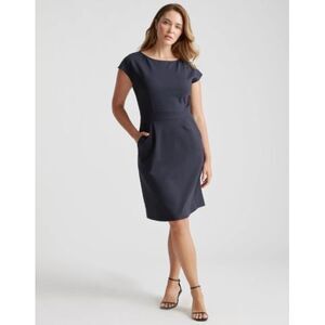 🔵EUC - QUINCE PONTE NAVY DRESS